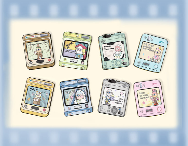 FINDING UNICORN FARMER BOB フラッシュバックシリーズ トレーディングピンバッジ（1BOX=6個入）のサムネイル画像