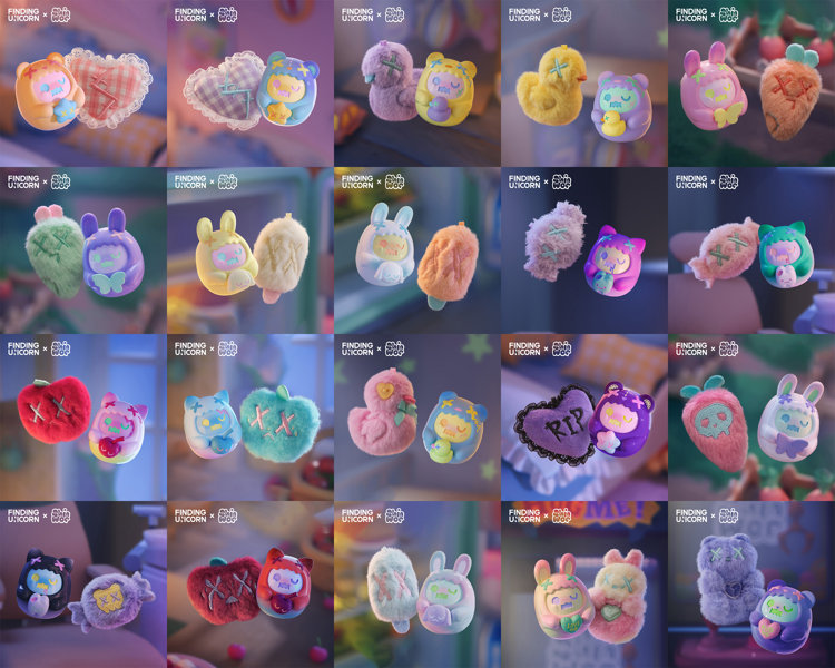 FINDING UNICORN ShinWoo ハグハグシリーズ トレーディングプラッシュ（1BOX=12個入）のサムネイル画像