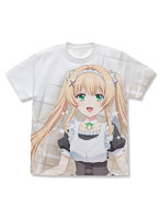 Summer Pockets 描き下ろし 紬ヴェンダース フルグラフィックTシャツ ご奉仕メイドVer. ホワイト S