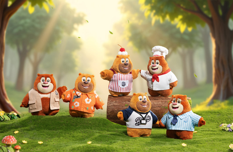 XFREE Boonie Bears 専属友達シリーズ トレーディングプラッシュ（1BOX=6個入）