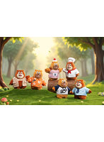 XFREE Boonie Bears 専属友達シリーズ トレーディングプラッシュ（1BOX=6個入）