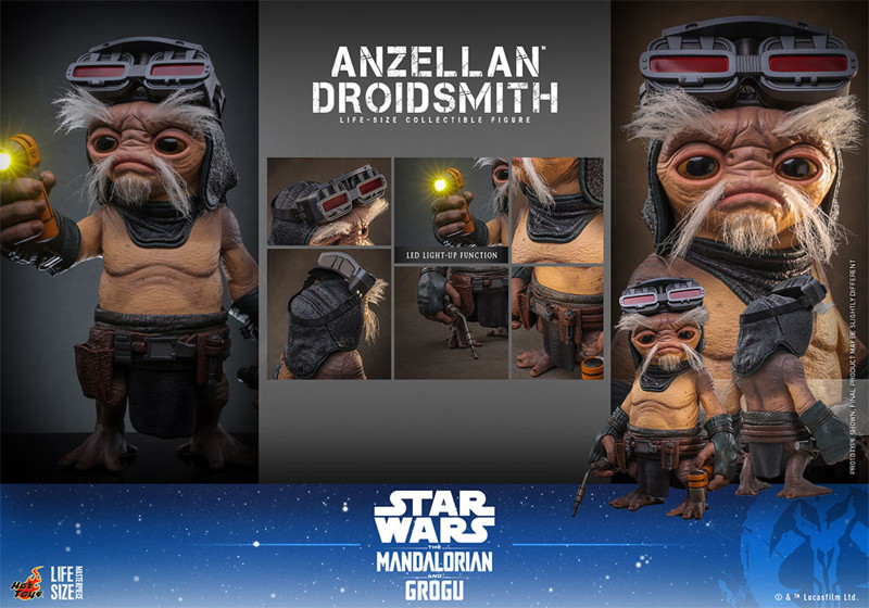 【ライフサイズ・マスターピース】 『スター・ウォーズ/マンダロリアン・アンド・グローグー』1/1スケールフィギュア アンゼラ人（ドロイド修理屋）