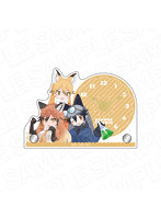 けものフレンズ3 ミニアクリルクロック キタキツネ＆ギンギツネ＆アカギツネ