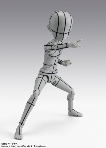 S.H.Figuarts ボディくん -杉森建- Edition-ワイヤーフレーム-(Gray Color Ver.) ボディくん / ボディ...