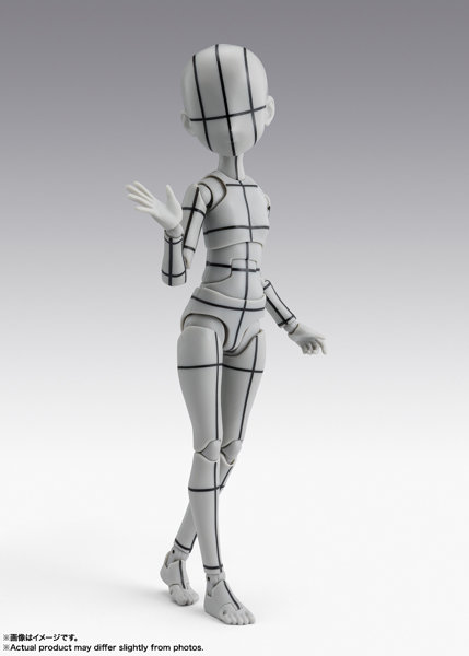 S.H.Figuarts ボディちゃん -杉森建- Edition-ワイヤーフレーム-（Gray Color Ver.） ボディくん / ボデ...