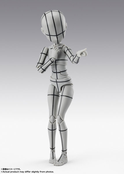 S.H.Figuarts ボディちゃん -杉森建- Edition-ワイヤーフレーム-（Gray Color Ver.） ボディくん / ボデ...