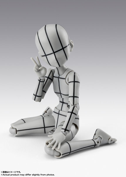 S.H.Figuarts ボディちゃん -杉森建- Edition-ワイヤーフレーム-（Gray Color Ver.） ボディくん / ボデ...