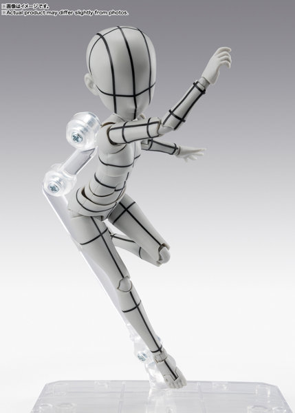 S.H.Figuarts ボディちゃん -杉森建- Edition-ワイヤーフレーム-（Gray Color Ver.） ボディくん / ボデ...