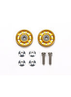 95704 軽量13mmオールアルミベアリングローラー (ゴールド) 【ミニ四駆特別企画】