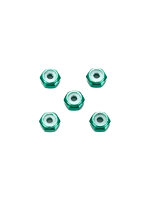 95424 2mmアルミロックナット (グリーン5個)