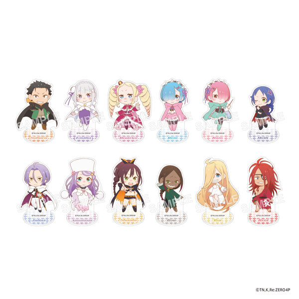 【BOX販売】Re:ゼロから始める異世界生活 4th season トレーディングミニキャラアクリルスタンドフィギュア（1BOX=12個入）
