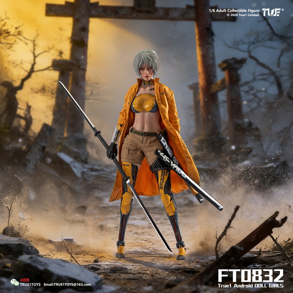 トゥルーワントイズ 1/6スケール アクションフィギュア アンドロイド・ビル ホワイトヘア