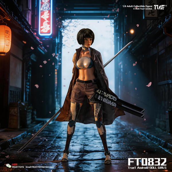 トゥルーワントイズ 1/6スケール アクションフィギュア アンドロイド・ビル ブラックヘア