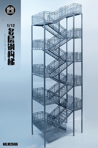 MMMトイズ 1/12スケール 多層非常階段