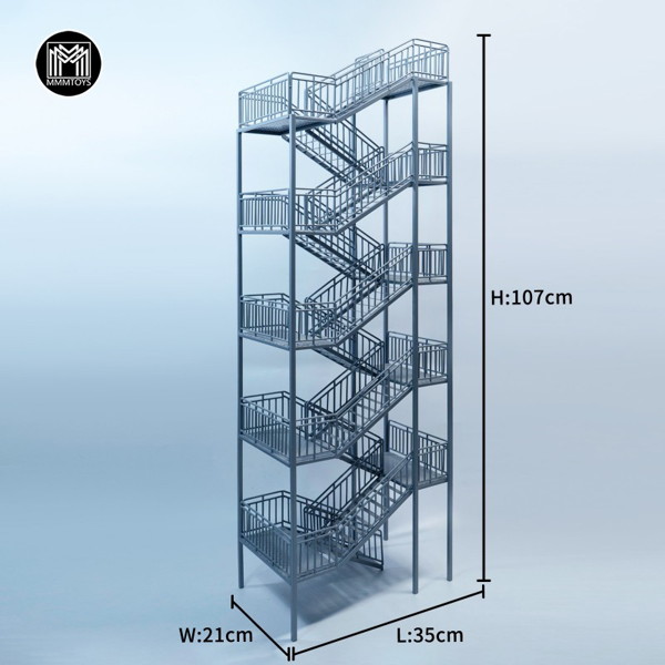 MMMトイズ 1/12スケール 多層非常階段
