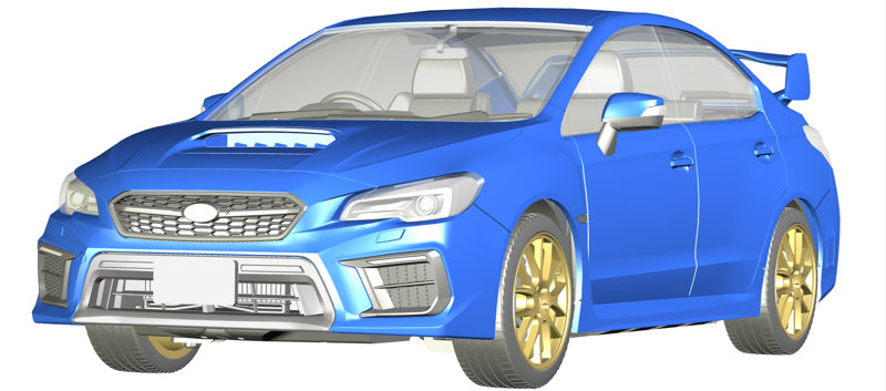 ID-189 1/24 インチアップシリーズ No.189 スバル WRX STI EJ20 Final Edition