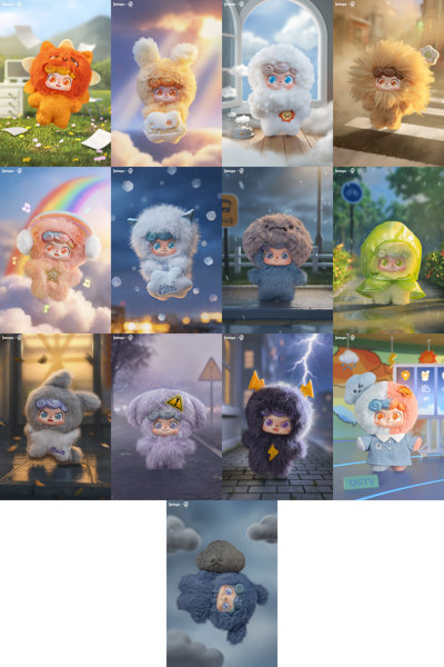 JOTOYS Q.Kid ウェザーベビーシリーズ トレーディングフィギュア（1BOX=12個入）