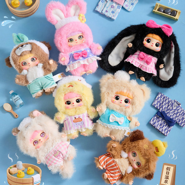 MEI YI YOU ART TOY Kitten 休日の温泉旅行シリーズ トレーディングプラッシュ（1BOX=6個入）