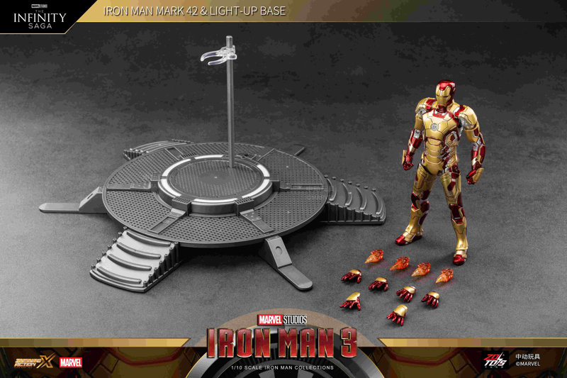 アイアンマン MK42＆ライトアップスタンドセット （7インチ Xシリーズ）