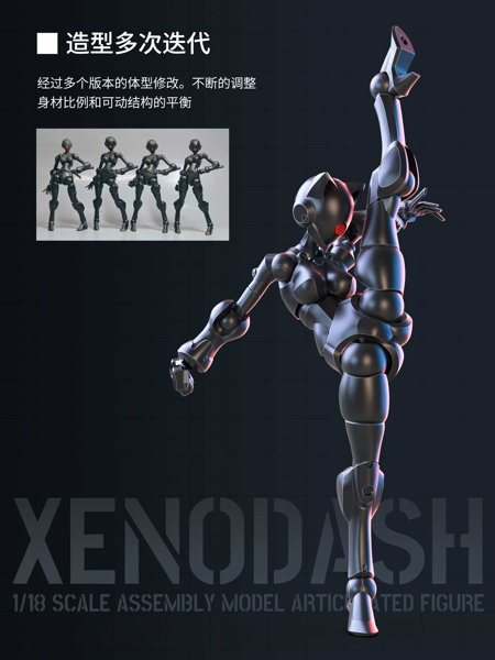 SHEIK MAINLAND 3 min projectシリーズ 迅捷異人 1/18スケールプラスチックモデルキット（ブラック）