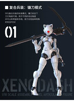 SHEIK MAINLAND 3 min projectシリーズ 迅捷異人 1/18スケールプラスチックモデルキット（ホワイト）