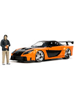 F＆F マツダ RX-7 オレンジ ハン・ルーフィギュア付