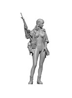 ［MM427］1/35 M16を抱えるトップレス・エブリン（3Dプリンターキット）