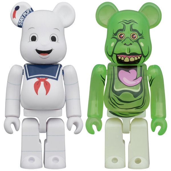 BE@RBRICK STAY PUFT MARSHMALLOW MAN ＆ SLIMER 100％ 2PCS SETのサムネイル画像