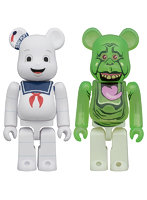 BE@RBRICK STAY PUFT MARSHMALLOW MAN ＆ SLIMER 100％ 2PCS SET