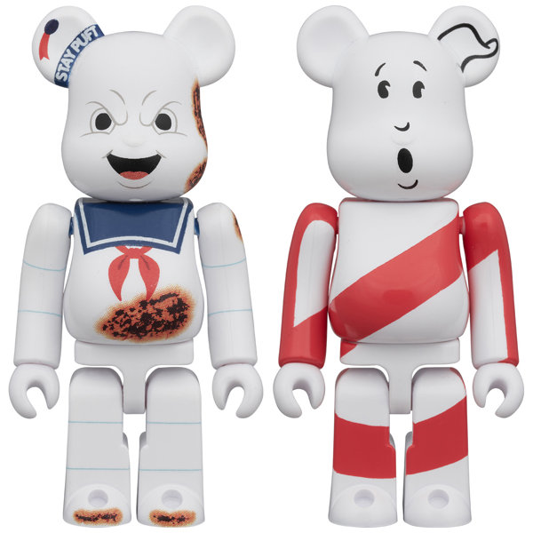 BE@RBRICK STAY PUFT MARSHMALLOW MAN ’ANGRY FACE’ ＆ NO GHOST 100％ 2PCS SETのサムネイル画像