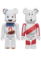 BE@RBRICK STAY PUFT MARSHMALLOW MAN ’ANGRY FACE’ ＆ NO GHOST 100％ 2PCS SET