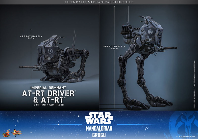 【ムービー・マスターピース】『スター・ウォーズ/マンダロリアン・アンド・グローグー』1/6スケールフィギュア インペリアル・レムナント AT-RTドライバー＆AT-RT