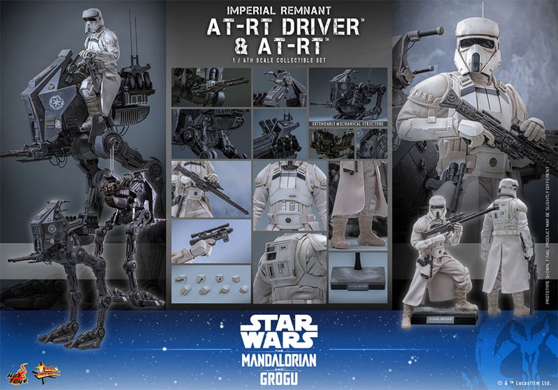 【ムービー・マスターピース】『スター・ウォーズ/マンダロリアン・アンド・グローグー』1/6スケールフィギュア インペリアル・レムナント AT-RTドライバー＆AT-RT