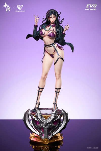 TES suit thug（スーツ・サグ） 風雨蘭（ふううらん） 1/4スケールスタチュー（ブラックコートVer.）のサムネイル画像