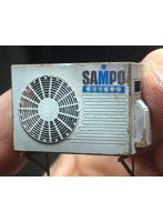 自由人 3501002 1/35 エアコン室外機セット（サイズ4種類各1個計4個入）