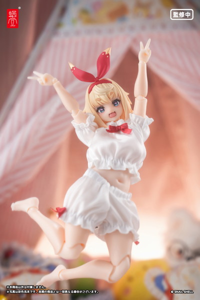 パフスリーブルームウェア（ホワイト）（ドール用）