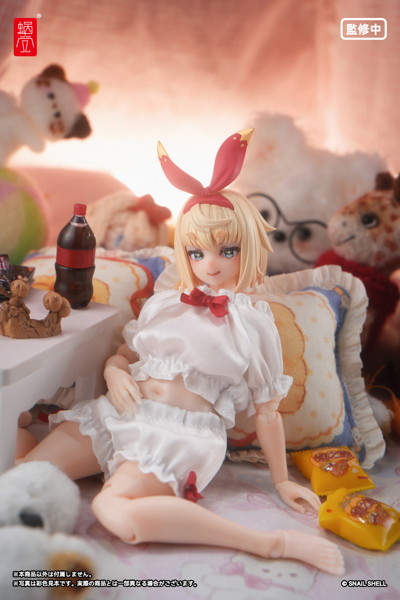 パフスリーブルームウェア（ホワイト）（ドール用）