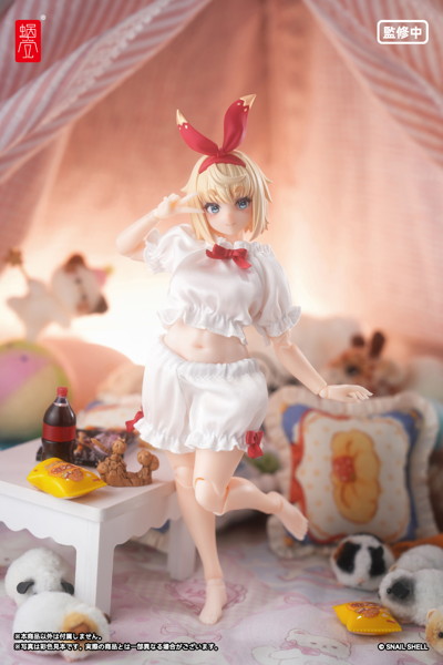 パフスリーブルームウェア（ホワイト）（ドール用）