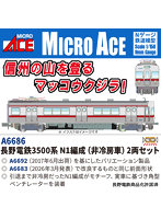A6686 長野電鉄3500系 N1編成（非冷房車）2両セット
