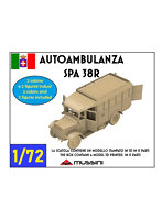 MM072-066 1/72 WWII イタリア フィアットSPA 38R野戦救急車（乗員2体付）