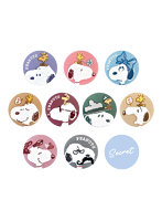 【BOX販売】スヌーピー シークレットモコモコボア缶バッジ ひょっこり（1BOX=10個入）