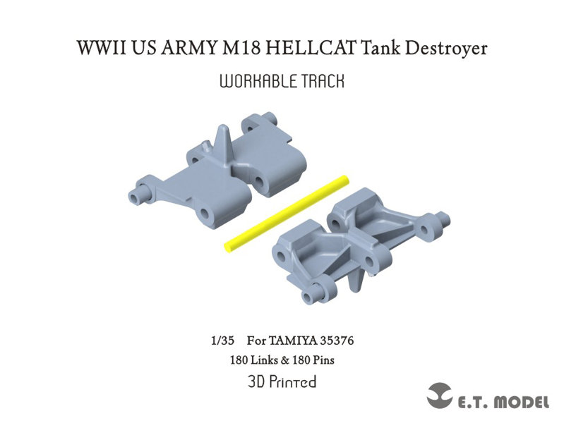 ［P35-036］1/35 WWII アメリカ陸軍 M18ヘルキャット駆逐戦車 可動式履帯（タミヤ用） 4,993円