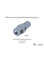 ［P35-246］1/35 WWIIドイツ88mmKwK/Pak用マズルブレーキType.3（各社キット対応）