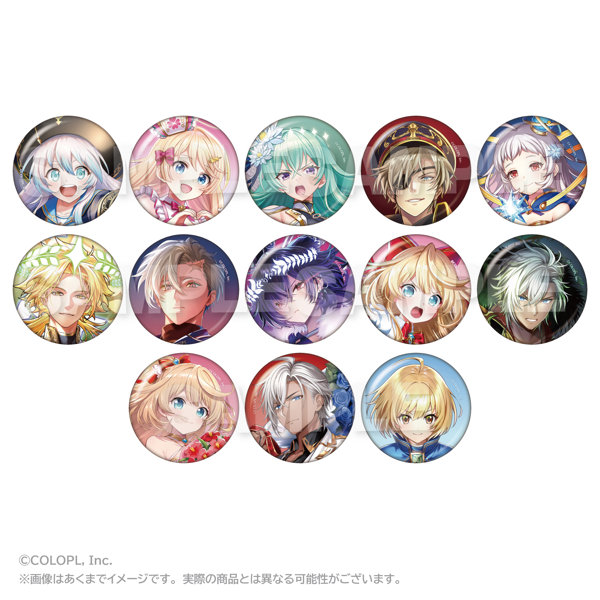 【BOX販売】クイズRPG 魔法使いと黒猫のウィズ トレーディング缶バッジA（等身Ver.）（1BOX=13個入）