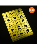 ［RDM16PE10］1/16 WWII ドイツ ツィタデレ作戦（クルスクの戦い1943）の戦闘車両用マーキングテンプレート