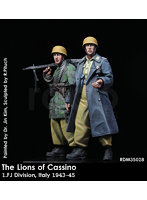 ［RDM35028］1/35 WWII 独 カッシーノのライオン（3） 1’FJ（第1降下猟兵師団）MG43射撃チーム イタリア1943-45年