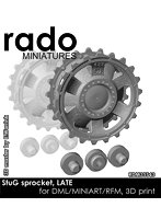 ［RDM35S43］1/35 WWII ドイツ III号突撃砲用起動輪 タイプ3 後期型（ドラゴン/ミニアート/ライフィールドモデル用）