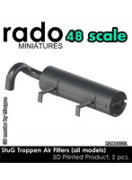 ［RDM48S01］1/48 WWII ドイツ III号突撃砲 熱帯地用エアフィルター（2個入）