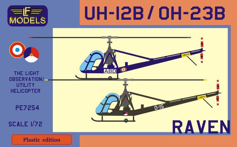PE7254 1/72 ヒラー UH-12B/OH-23B レイヴン フランス/オランダ空軍