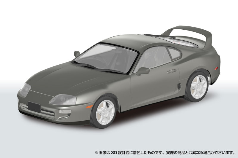 楽プラ スナップカー 1/24 JZA80 スープラ 1996 グレイッシュグリーンマイカメタリック 【08-GG】